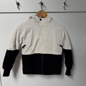 Two-Tone Hooded Jacket